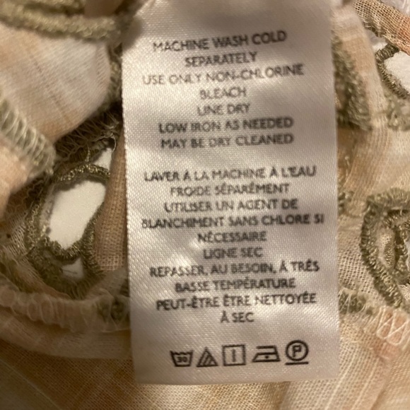 Free People We The Free Embroidered Cut Out Top Size S - Picture 5 of 9